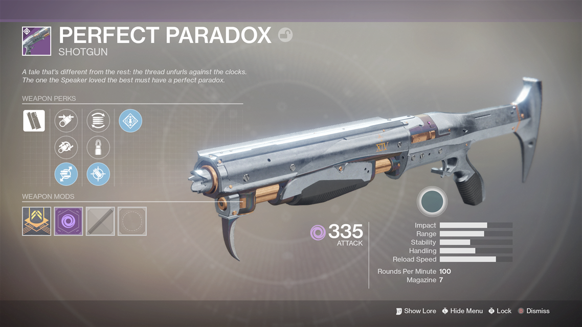 File:Perfect Paradox.png - Destinypedia, the Destiny wiki