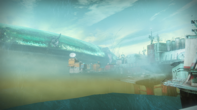 The New Pacific Arcology, as seen from the Sinking Docks
