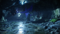 A Cave with Dusk Banners