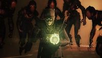 Eris being haunted by the phantoms of her former fireteam.