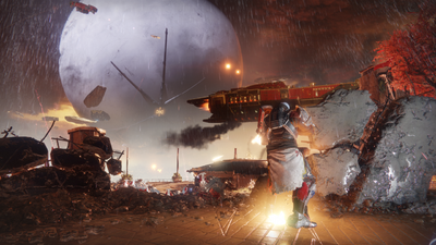 Zavala holds the Tower against the Red Legion assault. - Homecoming, Destiny 2.