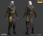 A render of Tyra Karn's in game model for Destiny 2.