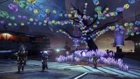 The Tower (Destiny 2) adorned in Festival of the Lost decorations.