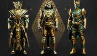 The Cat-Eye, Falcon-Wing, and Jackal-Hear armor sets
