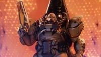Ghaul armed with his one handed Projection Rifle.