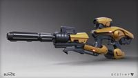 Render of the Vex Mythoclast, front side view.