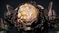 A closeup of the Nightmare of Phogoth's face