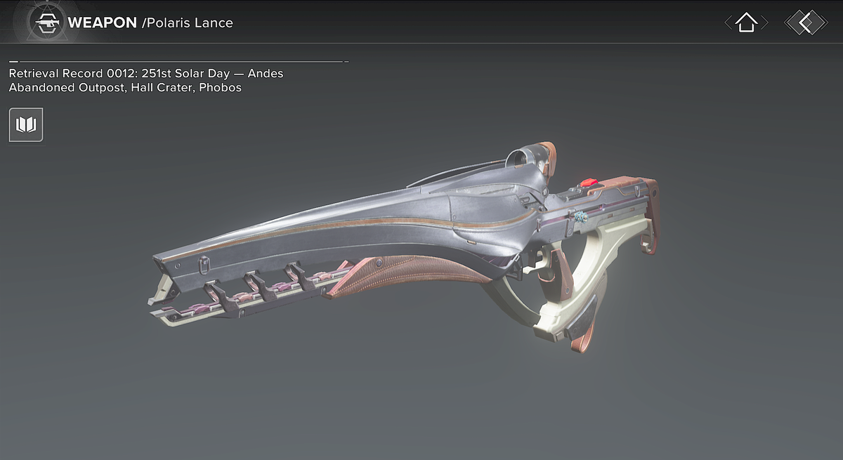Polaris Lance/Rising - Destinypedia, the Destiny wiki