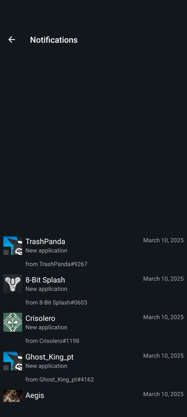 The Notifications Tab.