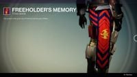 A Titan wearing the Freeholder's Memory mark.