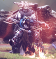An Ultra Corrupted Solar Chieftain with yellow armor