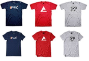 Faction T-shirts (Top for men, bottom for women)