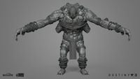 Abomination render viewed from the front.