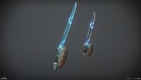 Shock Blade renders from Destiny 2.