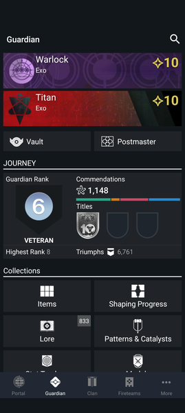 The Guardian Main Tab.