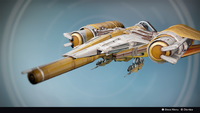 Once and Future, the custom Arcadia-class jumpship of Lord Saladin and available to Guardians through the Rise of Iron record book.