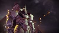 Ghaul looking down at the Guardian.