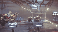 A group of C.A.R.Ls unleashing their artillery