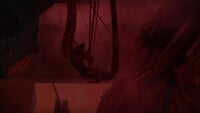 Gheleon's body hanging from SIVA tendrils in the SIVA Replication Chamber