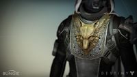 Detail of a Hunter's exotic armor.