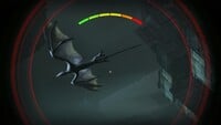 An untextured Batadactyl as seen through a sniper scope in Destiny
