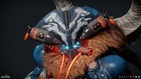 A close-up of the Nightmare of Skolas's face.