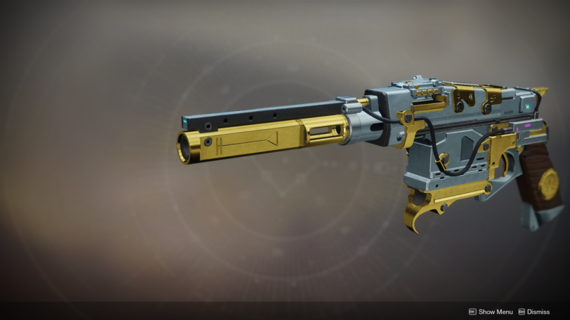 The Exotic Weapon, "Sturm", with the Exotic Ornament, "Symbiosis"