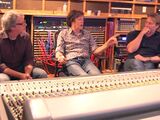 From left to right, Michael Salvatori, Paul McCartney, and producer Giles Martin
