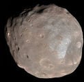 A real-life image of Phobos taken by the Mars Reconnaissance Orbiter spacecraft