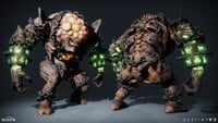 A front and back render of the Nightmare of Phogoth