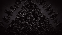 Dismembered Precursors placed in the shape of a triangle, seen in Season of the Deep