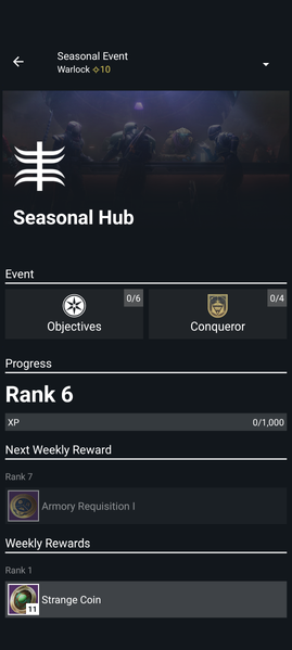 The Seasonal Hub Tab.