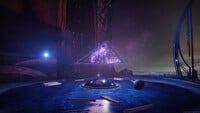A hologram of a Pyramid within the Queen's Court
