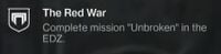 The mission's objective on the Milestone page.