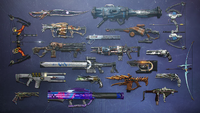 Image of all the Forsaken Pack Exotics